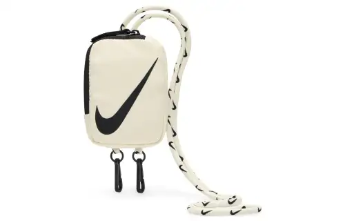 Nike Polyester Lanyard Bag, Shoulder Bag, Crossbody Bag Regular Unisex Coconut Milk & Black
