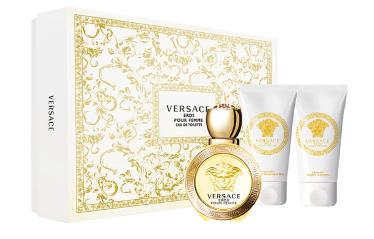 VERSACE Versace, perfume, fresh set, body cream, shower gel, Birthday gift, 50 ml, 50 ml, 50 ml