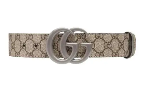 GUCCI GG Marmont Leather Belts Men's Light Brown