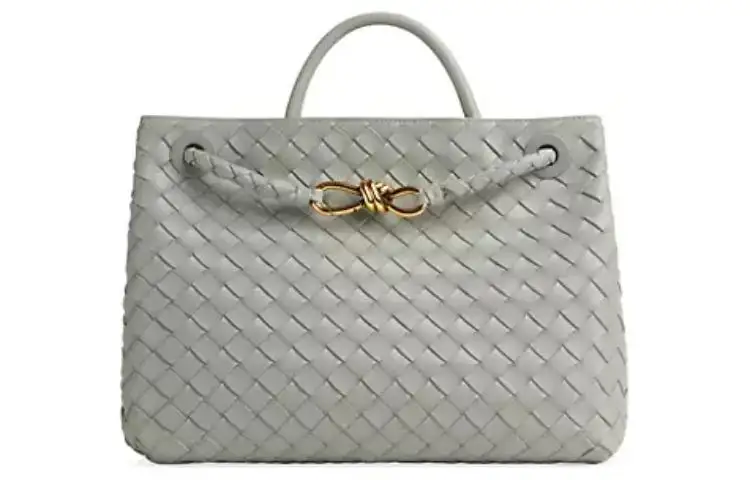 Bottega Veneta Andiamo Lambskin Shoulder Bag, Crossbody Bag, Handbag Women's Gray