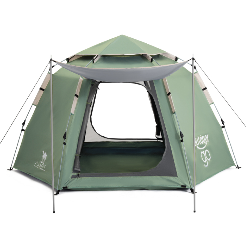 CAMEL Camping Tent Pull The Bow And Open Quickly One-bedroom Outdoor Pyramid Tent