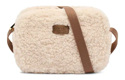 UGG Polyester With Sherpa Shoulder Bag, Crossbody Bag Women's Natural