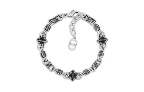 DIOR Brass Bracelets Men's Silver