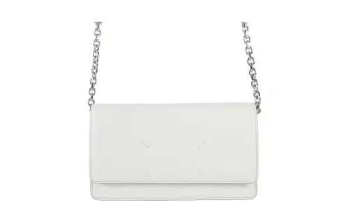 Maison Margiela Grain Calfskin Wallet Women's White