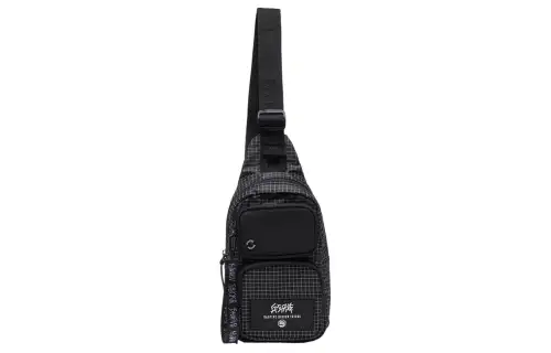 Li Ning Badfive Polyester Shoulder Bag, Crossbody Bag Regular Unisex Black