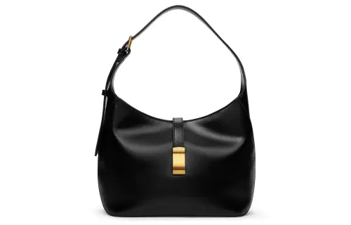 CHARLES&KEITH PU, Textile Hobo Shoulder Bag Tote Bag, Shoulder Bag Women's Multicolor