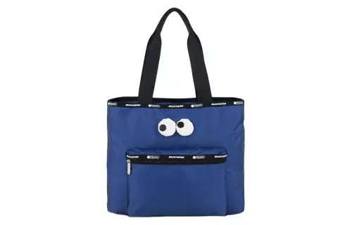 Skechers Fabric Tote Bag, Shopping Bag, Handbag, Shoulder Bag Small Unisex Mazarine Blue