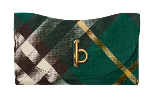 Burberry Polyester With Wool Wallet Women's Ivy Green