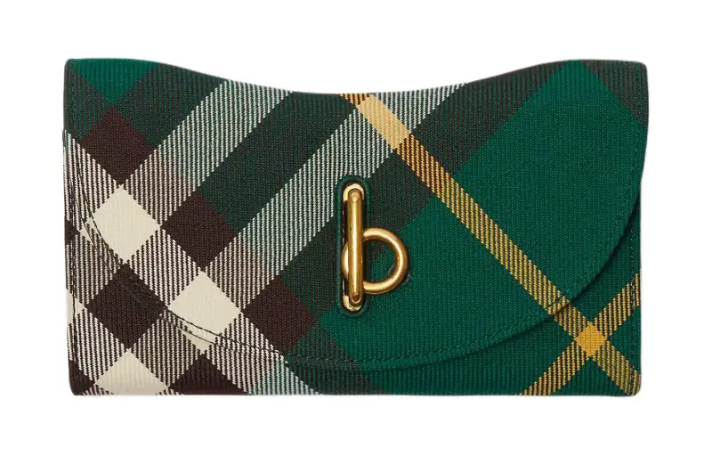 Burberry Polyester With Wool Wallet Women's Ivy Green