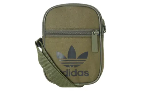 Adidas Originals Nylon Fabric Crossbody Bag, Shoulder Bag Mini Unisex Olive Green