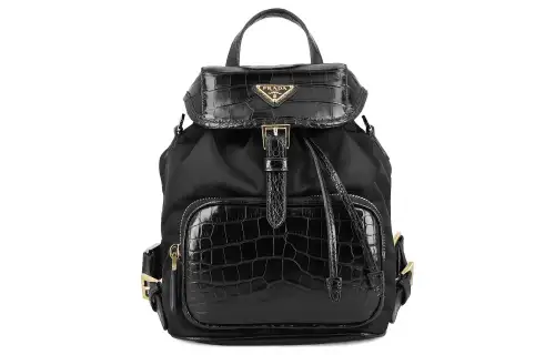 PRADA Recycled Polyamide Backpack Women's Black