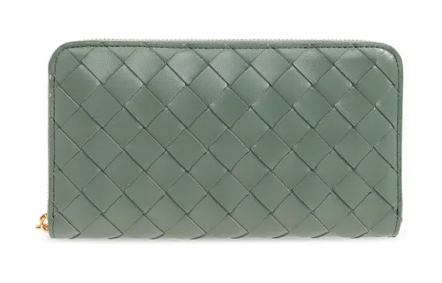 Bottega Veneta Intrecciato Zip Around Wallet
