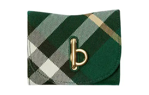 Burberry Polyester With Wool Wallet Women's Ivy Green