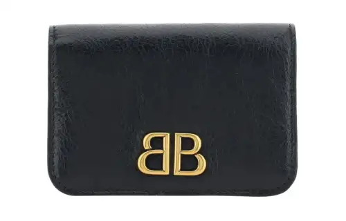 Balenciaga Logo Plaque Wallet