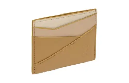 LOEWE Puzzle Cow Leather Card Holder Women's Multicolor