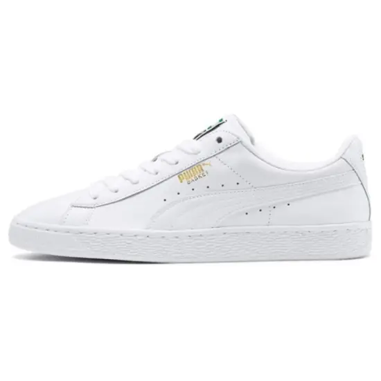Puma Basket Skateboarding Shoes Unisex Low-top White