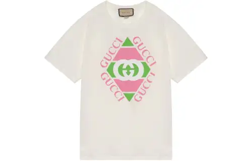 GUCCI Vintage Logo Print T Shirt