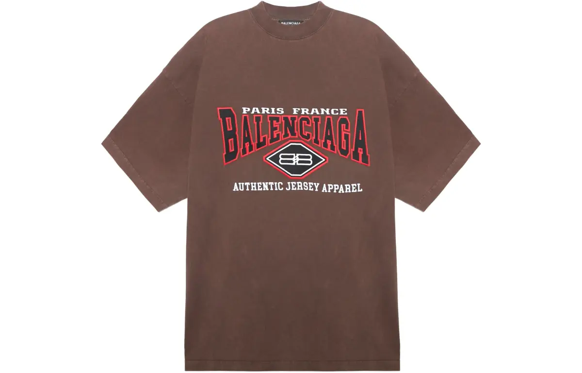 Balenciaga SS22 T Shirt Loose Fit Men's Bronze