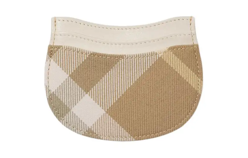 Burberry Polyester With Wool Card Holder Women's Linen