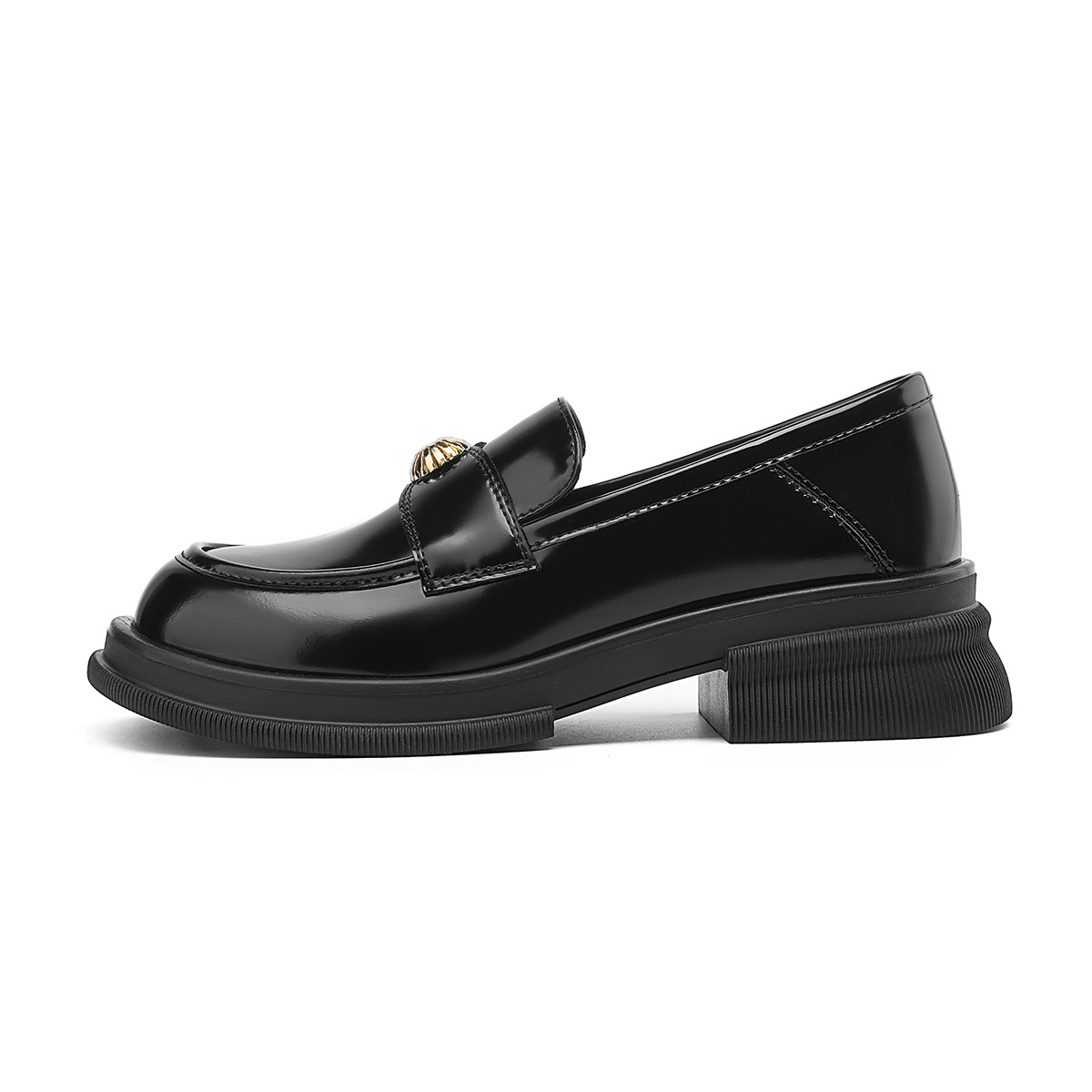 JOSINY lazy slip-on, fashionable and simple, thick sole, deep mouth, small leather shoes, single shoes, loafers, women's style