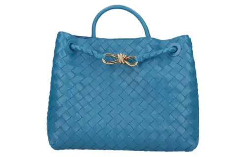 Bottega Veneta Andiamo Lambskin Shoulder Bag, Crossbody Bag, Handbag Medium Women's Blue