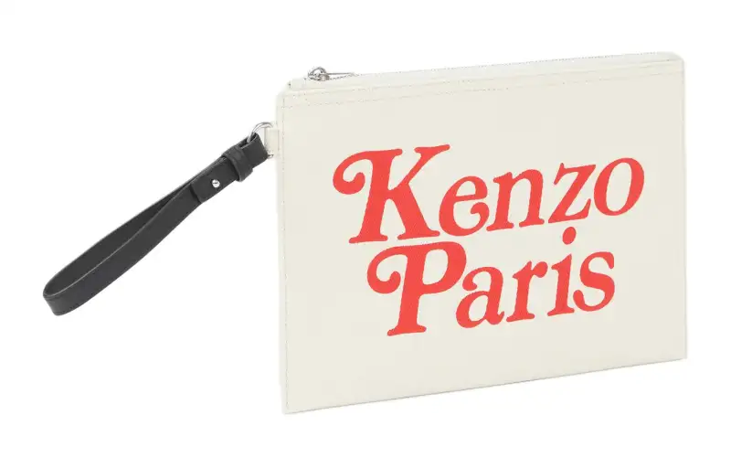KENZO Logo Printed Zipped Pouch