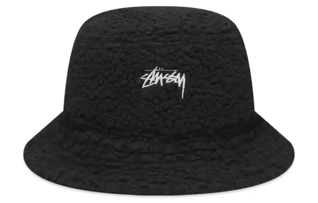 Stussy Polyester Bucket Hats Men's Black
