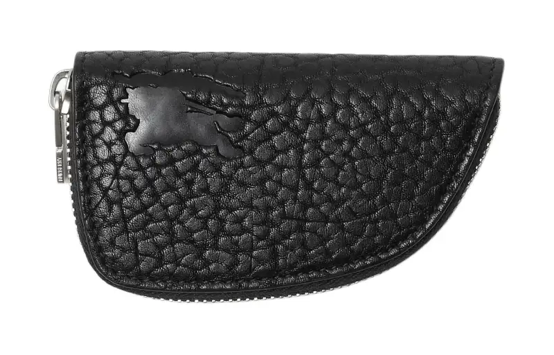 Burberry Leather Coin Storage Bag Coin Purse Men's Black