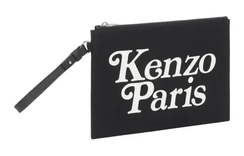 KENZO Logo Printed Zipped Pouch