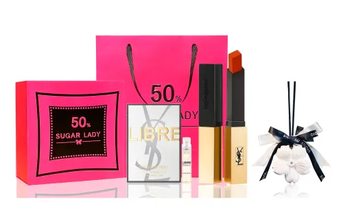 YSL Saint Laurent heavy new product small gold bar #2024 hunting flame/1966/little black bar 314 lipstick/black tube lip glaze 416 exclusive water of freedom perfume luxury pampering aromatherapy black powder gift lipstick velvet easy to color satin