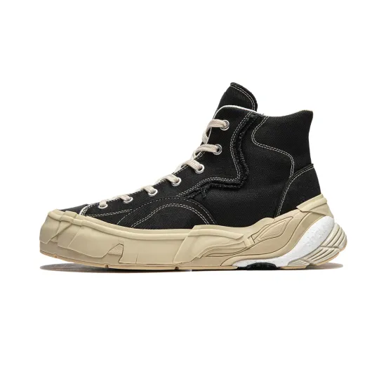 LiNing Wuji Skateboard Shoes Men High-Top Black