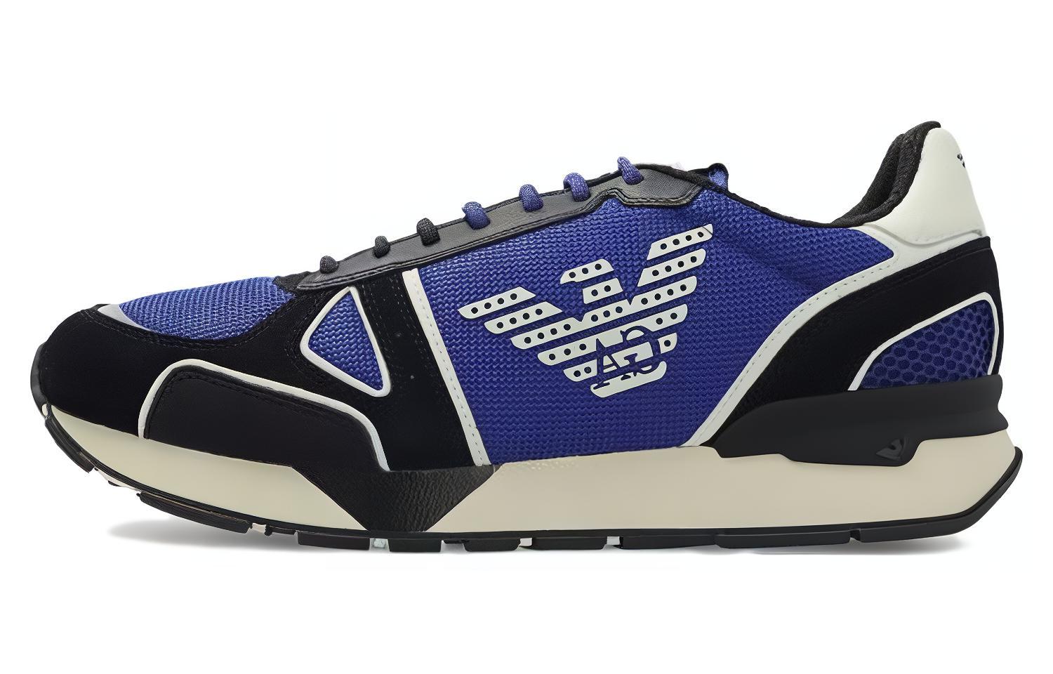 EMPORIO ARMANI Armani Armani/Emporio Armani CNY серия Round Head со шнурками Износостойкий низкий срок службы для отдыха обувь мужской стиль синий черный