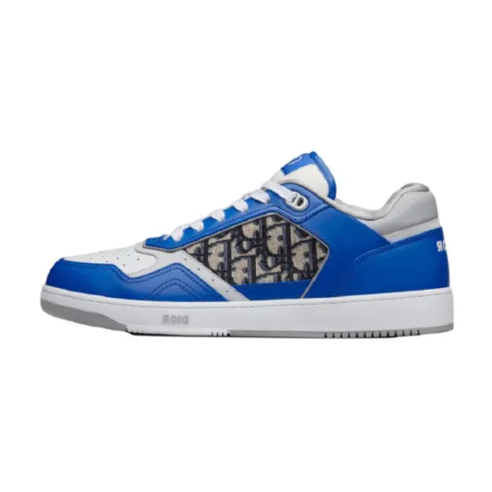 DIOR B27 Low Blue Grey White Beige DIOR Oblique Jacquard