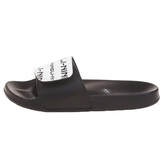 LINING Slide Slippers Men Black White