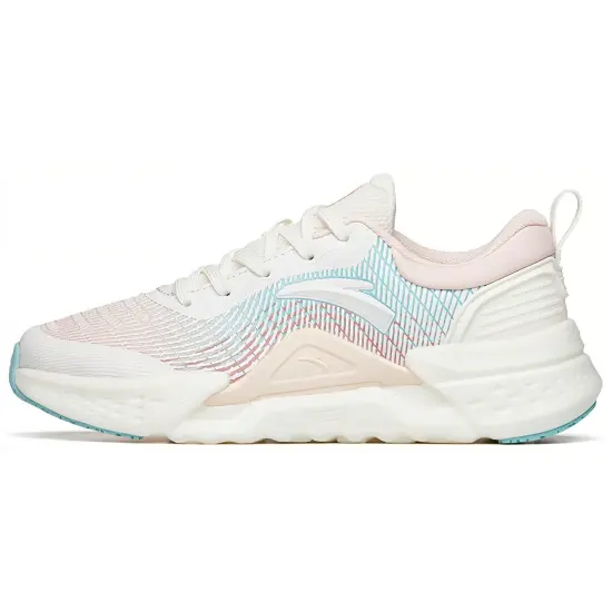 ANTA Training Shoes Women's Low-Top Ivory White/Pale Pink