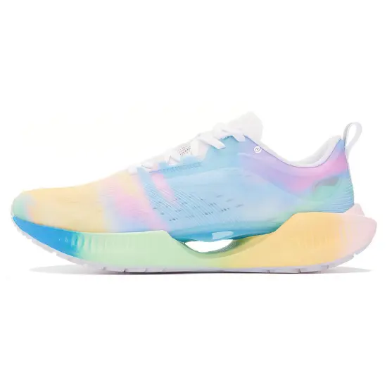 LINING Super Light 19 Running Shoes Men Low-Top Fluorescent Pink/White Blue