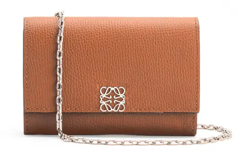 LOEWE Cow Leather Crossbody Bag, Shoulder Bag Women's Umber