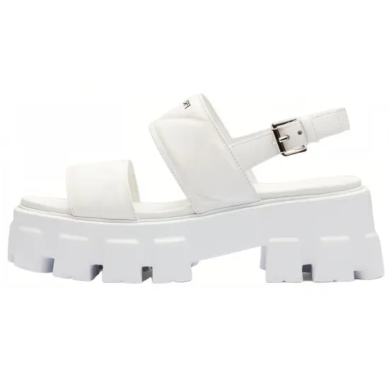 PRADA Monolith Leather Sandals