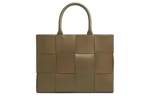 Bottega Veneta ARCO Calfskin Tote Bag, Shopping Bag, Shoulder Bag, Crossbody Bag, Handbag Small Men's Olive Green
