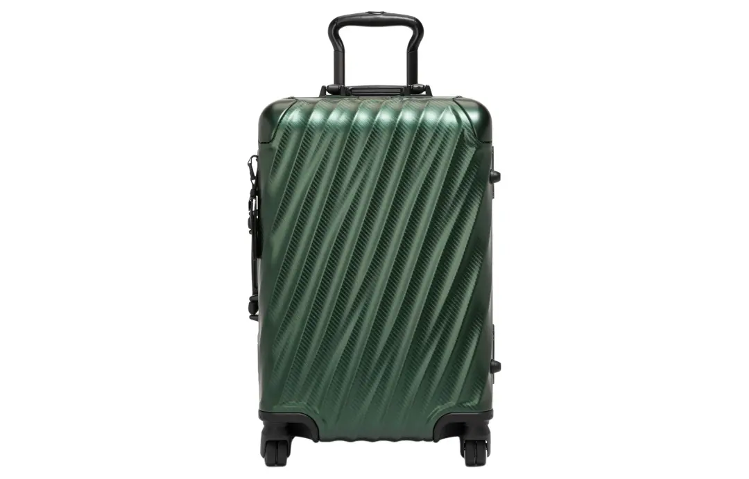 TUMI 19 Degree Aluminum Metal Luggage, Suitcase, Travel Bag 20 Inch Unisex Green