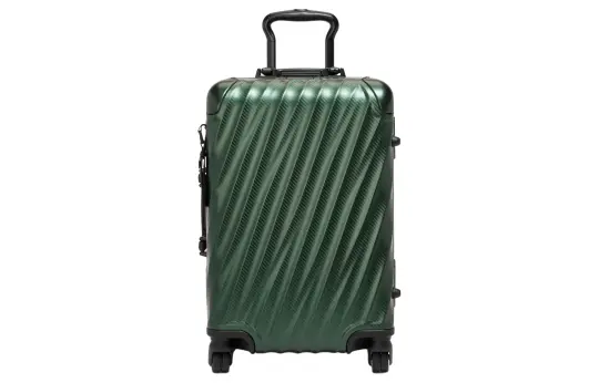 TUMI 19 Degree Aluminum Metal Luggage, Suitcase, Travel Bag 20 Inch Unisex Green