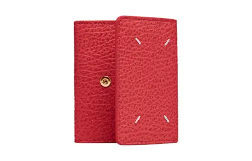 Maison Margiela Grain Calfskin Wallet Women's Red