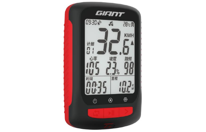 GIANT Bicycle Speedometers & Accessories Black White Screen Unisex Black