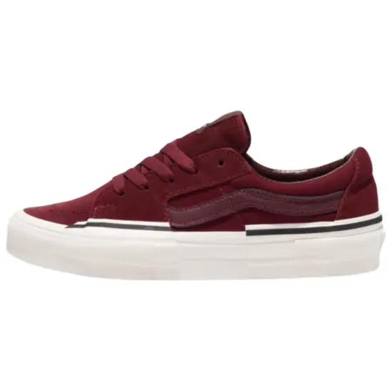 Vans Anti-Slip Wear-Resistant Low-Top Skateboard Shoes Unisex Burgundy