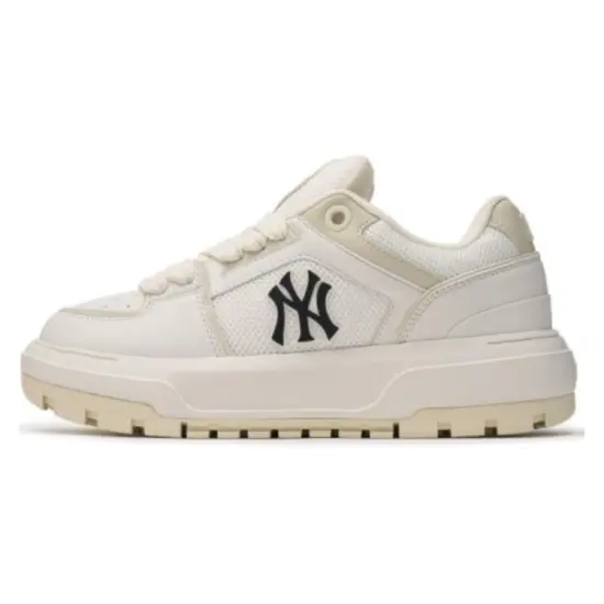 MLB Chunky Liner Casual Shoes Unisex Low-Top White/Beige