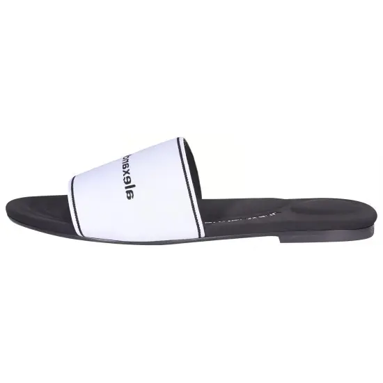 Alexander Wang Slide Slippers Women's Black White