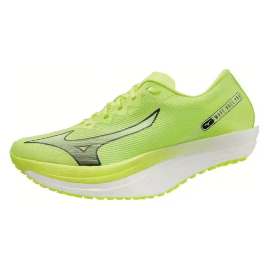 Mizuno Wave Duel Pro Anti Slip Wear Resistant Low Top Running Shoes Unisex Dynamic Neon Green