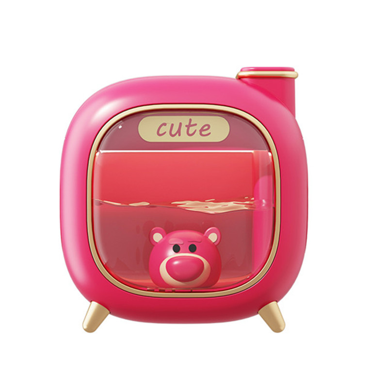Disney Disney A330 Humidifier Strawberry Bear Cartoon Large Capacity Atomized Hydrating Air Rechargeable Detachable Water Addition Office Bedroom Desk Student Dormitory with Digital Display Colorful Breathing Light