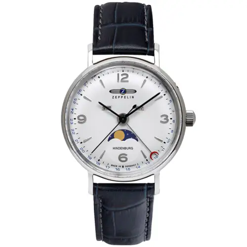 ZEPPELIN Quartz paired watches, women's watch, white dial, case stainless steel, watch strap, quartz mechanism, for beloved, 36mm