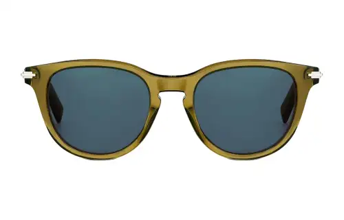 DIOR Oval Sunglasses Men's Dark Yellow
